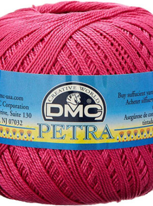 DMC Petra nr. 5 Hæklegarn Unicolor 53805 Cerise