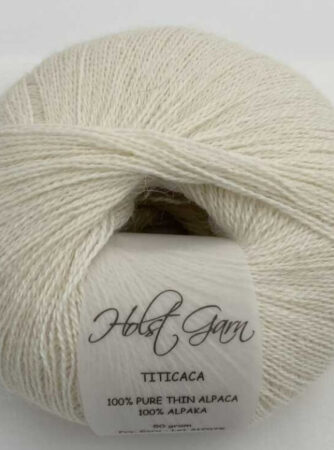 Holst Garn Titicaca - 01 Ecru, 100% Tynd Alpaca, fra Holst Garn