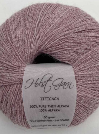 Holst Garn Titicaca - 24 Heather Rose, 100% Tynd Alpaca, fra Holst Garn