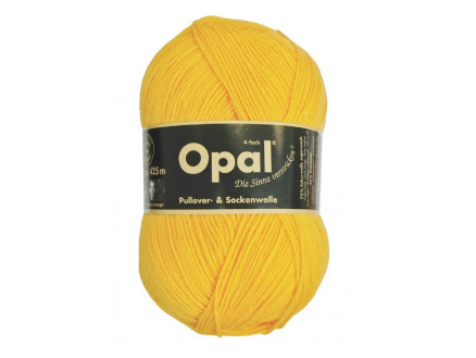 Opal Uni 4-trådet Garn Unicolor 5182 Solgul