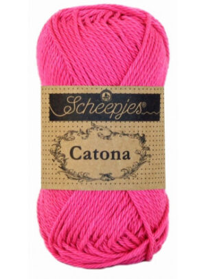 Scheepjes Catona Garn Unicolor 114 Shocking Pink