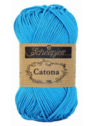 Scheepjes Catona Garn Unicolor 146 Vivid Blue