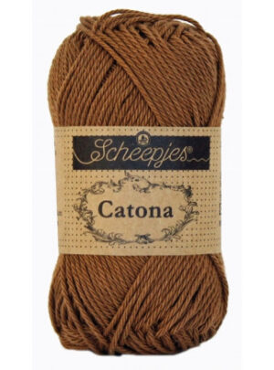 Scheepjes Catona Garn Unicolor 157 Root Beer