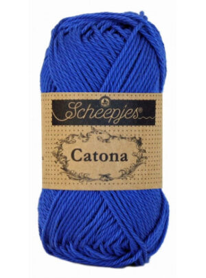 Scheepjes Catona Garn Unicolor 201 Electric Blue