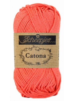 Scheepjes Catona Garn Unicolor 252 Watermelon