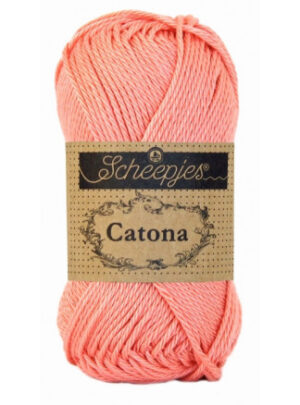 Scheepjes Catona Garn Unicolor 264 Light Coral