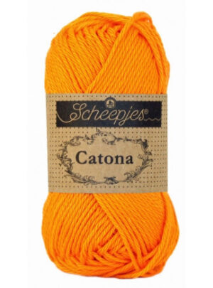 Scheepjes Catona Garn Unicolor 281 Tangerine