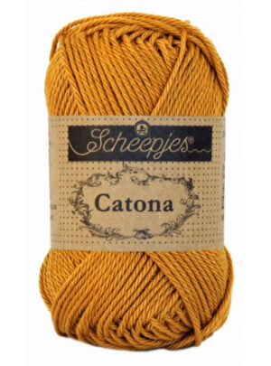 Scheepjes Catona Garn Unicolor 383 Ginger Gold