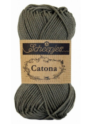 Scheepjes Catona Garn Unicolor 387 Dark Olive