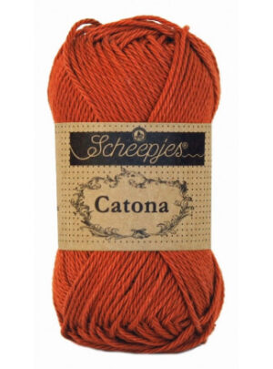 Scheepjes Catona Garn Unicolor 388 Rust