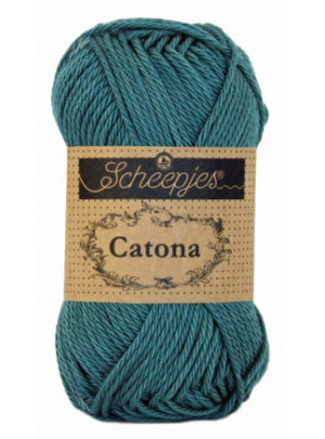 Scheepjes Catona Garn Unicolor 391 Deep Ocean Green