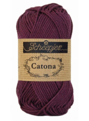 Scheepjes Catona Garn Unicolor 394 Shadow Purple