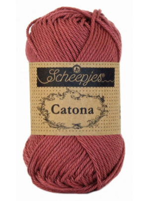 Scheepjes Catona Garn Unicolor 396 Rose Wine