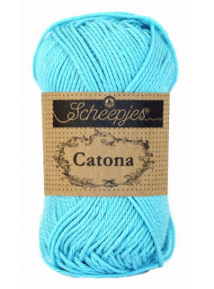 Scheepjes Catona Garn Unicolor 397 Cyan