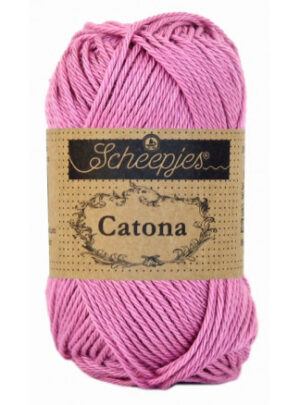 Scheepjes Catona Garn Unicolor 398 Colonial Rose