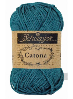 Scheepjes Catona Garn Unicolor 400 Petrol Blue