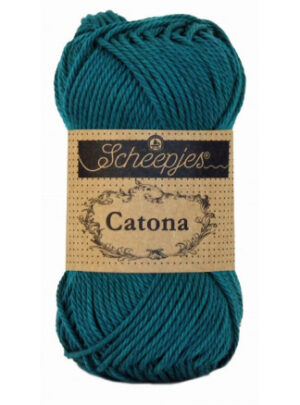 Scheepjes Catona Garn Unicolor 401 Dark Teal