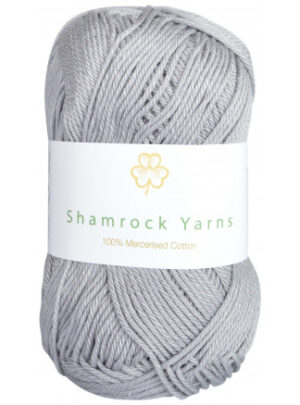Shamrock Yarns 100% Mercerised Cotton 232 Lysegrå