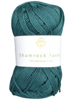 Shamrock Yarns 100% Mercerised Cotton 241 Petrol Grøn