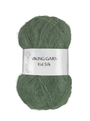 Viking Kid Silk 334 mørk grøn, Mohair/Silk, fra Viking