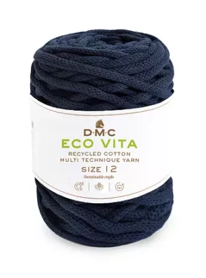 Garn DMC Eco Vita 12 250 G Fv 74 Mørk Blå