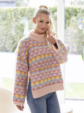 "Emilda" Genser - Viking Design 2416-3 Kit - XS-XL - Viking Alpaca Bris, fra Viking