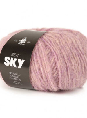 Mayflower New Sky Garn Unicolor 90 Lys Lavendel