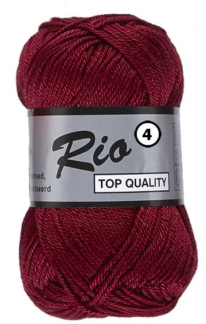 Rio 4 Merceriseret Bomuldsgarn Lammy Yarn fv 848