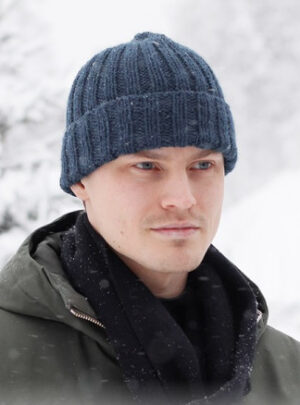 Icebound Hat by DROPS Design - Hue Strikkeopskrift str. S/M - L/XL - Small/Medium