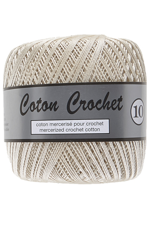 Merceriseret Bomuldsgarn Coton Crochet Lammy Yarn Fv 016 Ecru