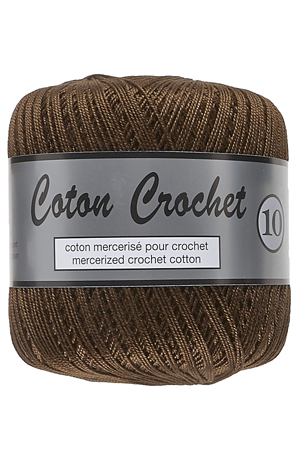 Merceriseret Bomuldsgarn Coton Crochet Lammy Yarn Fv 017 Brun