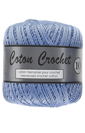 Merceriseret Bomuldsgarn Coton Crochet Lammy Yarn Fv 040 Blå