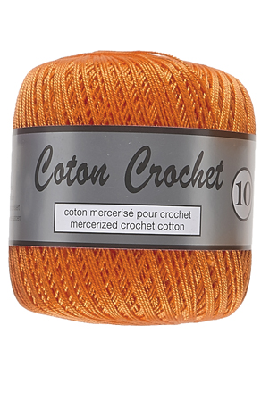 Merceriseret Bomuldsgarn Coton Crochet Lammy Yarn Fv 041 Orange