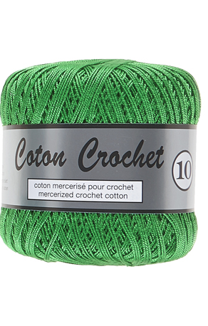 Merceriseret Bomuldsgarn Coton Crochet Lammy Yarn Fv 045 Grøn