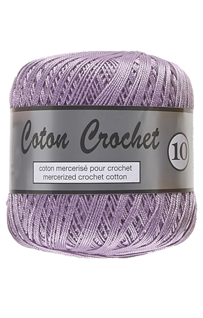 Merceriseret Bomuldsgarn Coton Crochet Lammy Yarn Fv 082 Lilla