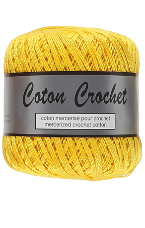 Merceriseret Bomuldsgarn Coton Crochet Lammy Yarn Fv 371 Gul