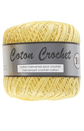 Merceriseret Bomuldsgarn Coton Crochet Lammy Yarn Fv 510 Lys Gul