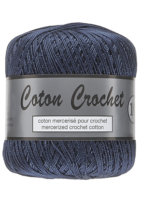 Merceriseret Bomuldsgarn Coton Crochet Lammy Yarn Fv 890 Jeans Blå