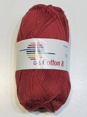 G-B Cotton 8/4 - 1092 Mørkerød, Bomuldsgarn, fra G-B Garn