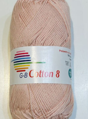 G-B Cotton 8/4 - 1230 Lyserød, Bomuldsgarn, fra G-B Garn