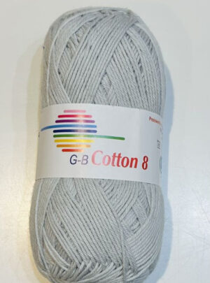 G-B Cotton 8/4 - 1250 Lysegrå, Bomuldsgarn, fra G-B Garn