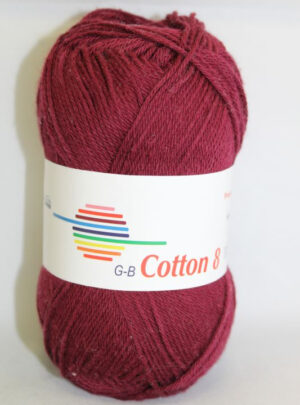 G-B Cotton 8/4 - 1860 Bordeaux, Bomuldsgarn, fra G-B Garn