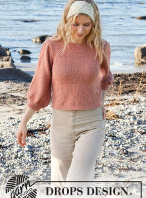 221-39 Copper Harbor Sweater by DROPS Design, fra Viking