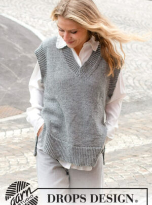 228-3 Skyscraper Vest by DROPS Design, fra Viking