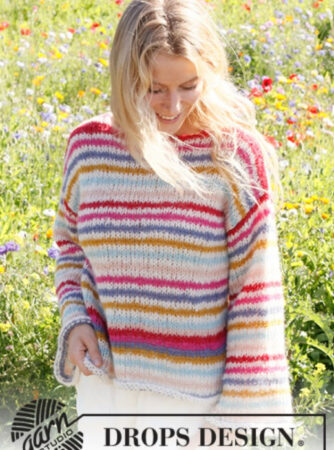 231-2 Candy Stripes by DROPS Design, fra Viking