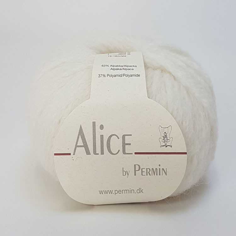 Alice Permin - Alpaca Uldgarn - fv 01 Råhvid Alice Permin - Alpaca Uldgarn - fv 01 Råhvid