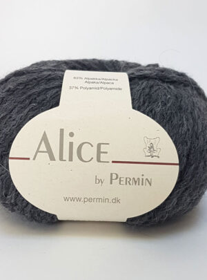 Alice Permin - Alpaca Uldgarn - fv 07 Grå