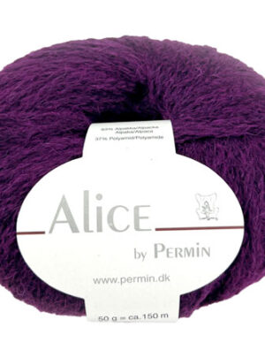 Alice Permin - Alpaca Uldgarn - fv 44 Aubergine