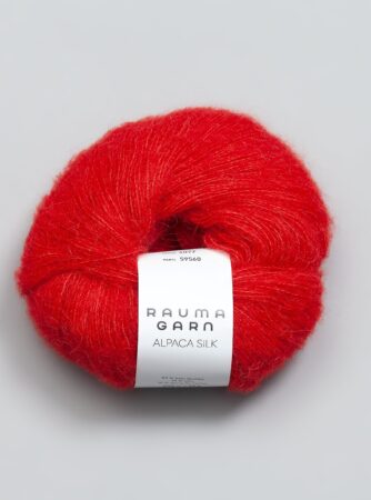 Alpaca silk - 043 rød 043 rød - - - Nordisk Garn
