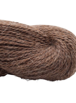 BC Garn Babyalpaca 10/2 107 Brun Meleret Ufarvet